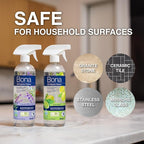 Bona All-Purpose Cleaner - Lavender White Tea Scent - 24 fl oz - Household Cleaner Cuts Through Tough Grease & Grime - Safe for Household Surfaces (Pack of 2)