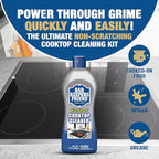 Bar Keepers Friend Cooktop Cleaner (2 x13 oz) Multipurpose Liquid Stovetop Cleanser - Safe for Use on Glass or Ceramic Cooking Surfaces, Copper, Brass, Chrome, and Stainless Steel & Porcelain Sinks