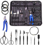 GARDENERA 16-Piece Professional Bonsai Tools Set for Precise Trimming and Shaping Trees for Professional and Amateur Gardeners