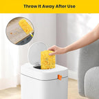 Heavy Duty Duster Refills for swiffer Duster, Disposable Dusters Kit for Cleaning Dusting Furniture Blind Ceiling Fan, Electrostatic Lock-Dust Technology 360 Feather Duster，60 Duster and 1 Handle