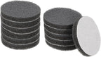 HARFINGTON 12pcs Scrubber Scouring Pads 800 Grits 3 Inch Drill Power Brush Hoop and Loop Surface Conditioning Disc Drill Scuffing Disc Scrub Pads for Home Kitchen Cleaning, Grey