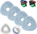 Mop Pads for O-Cedar, New Upgrade 4 Pack Mop Refill Pads, Perfect Addition for Ocedar System Owners, Machine Washable, Reusable, Easy to Replace