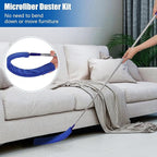 Retractable Gap Dust Cleaner Brush with Long Handle (30 to 100 inches), Cleaning Tools with 3 Microfiber Dusting Cloths, Extendable Duster for Cleaning Under Refrigerator Sofa Couch Bed Furniture