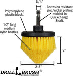 Drill Brush Power Scrubber Attachment Set for Bathroom, Toilet, Tile, Floor, Shower, Bath Tub - Rotary Shower Cleaner Brush for Cordless Drill – Spin Cleaning Bathroom Accessories Set by Drillbrush
