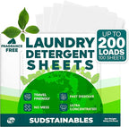 Fabric Softener Sheets bundle with 100 Strips Unscented Laundry Detergent Sheets