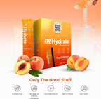 310 Nutrition Sugar Free Electrolytes Powder - Instant Hydration Packets for Daily Fluid Balance - Caffeine-Free Rehydration Drink Mix w/ Vitamins, Low Calorie & Keto Friendly - Peach Mango 30 Singles