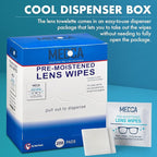 Premoistened Lens and Glass Cleaning Wipes - Portable Travel Cleaner for Glasses, Camera, Cell Phone, Smartphone, and Tablet - Disposable, Quick Drying, Streak Free - Individually Wrapped, Pack of 200