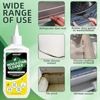 2 Pcs Household Stain Remover Gel, Washing Machine Cleaner with Brush, Stain Remover Gel for Tile Grout Washer Cleaner, Wall, Sealant, Glass, Kitchen, Sinks