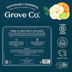 Grove Co. Laundry Detergent Sheets, Power Clean Dissolving Washer Sheets (2 Pack - 64 Loads) Tough Stain Remover, Unscented Free & Clear Formula