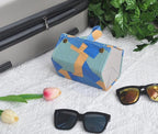 Kenpal Sunglasses Storage Organizer Holder Foldable Travel Case with 5 Slot Compartments for Multiple Glasses