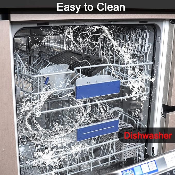 Gosmol Silicone Sponge Holder Rack Dish Soap Holder for Kitchen Counter, Waterproof Sponge Soap Tray for Kitchen Sink Bathroom, Multipurpose Sink Caddy Organizer for Soap Dispenser Black