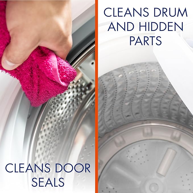 Glisten Washer Magic Washing Machine Cleaner and Deodorizer, 12 Fl. Oz. Bottle, 12fl