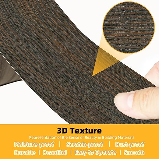 GSCIT Club Wood Grain Repair Tape, 24 inch X 15ft Self Adhesive Brown Walnut Grain Repair Patch for Tables, Chairs, Baseboards, Doors, Windows, Floors, Handicraft DIY.