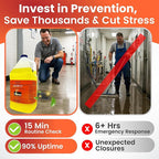 SewerFlo Main Line Sewer Drain Cleaner Heavy Duty, Clears Sand, Silt and Mud from Catch Basins, Breaks Up Clogs & Keeps Particles in Suspension, Safe & Concentrated (1 Galon, 1, Count)