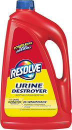 Resolve Urine Destroyer Steam Carpet Cleaner Solution – 2X Concentrated Formula Urine Eliminator for Pet Stains & Odors, Safe for Bissell, Hoover & Rug Doctor, 60 fl oz