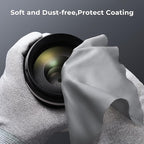 K&F Concept 6 Pack Microfiber Cleaning Cloths - Lens Cleaning Cloth for Cleaning Camera Lenses, Glasses, Screens, Cameras, Eyeglasses, LCD TV Screens, Tablets Washable