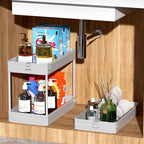 SPACEKEEPER Rolling Storage Cart 3 Tier Bathroom Cart Organizers with Wheels Laundry Room Organization Mobile Shelving Unit Utility Cart Storage Shelves Multi-Functional for Office, Home, Gray