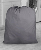 Urban Villa Laundry Bag Canvas|Dirty Clothes Travel Laundry Bag|Machine Washable|Reusable College Hostel Hamper Liner Bag for Garments Delicates Drawstring Closure 4 Pack Grey Color|Size 28X36 Inches