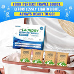 FIXSMITH Laundry Detergent Sheets - 160 Loads (80 Sheets) Fragrance Free - Hypoallergenic,Unscented,Eco Friendly Laundry Detergent Strips Concentrated Travel Detergent Sheets.Plastic-Free,Liquidless