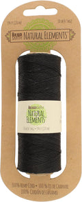 The Beadsmith 100% Hemp Cord – Black Color – 1mm, 394 Foot Spool, 10LB Test Strength – Twine for Jewelry Making, Macrame, Paper Crafts, Gardening, Scrapbooking, Home Décor, DIY String Art & More
