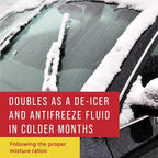Maplefield - Windshield Washer Fluid Concentrate - All-Season, Streak-Free Car Window Cleaner - 8 fl oz, Makes 40 Gallons - Easy Capful Measurement