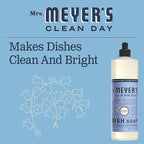 MRS. MEYER'S CLEAN DAY Liquid Dish Soap, Biodegradable Formula, Bluebell, 16 fl. oz - Pack of 3