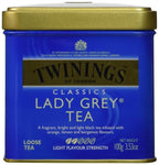 Twinings Lady Grey Loose Black Tea, 3.53 Ounce Tins (Pack of 1), Lemon & Orange Peel, Caffeinated, Enjoy Hot or Iced