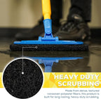 KLEEN HANDLER Cleaning and Stripping Pad | Heavy Duty Surface Cleaning Scrub, Scouring, Abrasive, Black (Pack of 5)