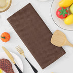 Homaxy 100% Cotton Waffle Weave Kitchen Dish Towels, Ultra Soft Absorbent Quick Drying Cleaning Towel, 13 x 28 Inches, 4-Pack, Coffee