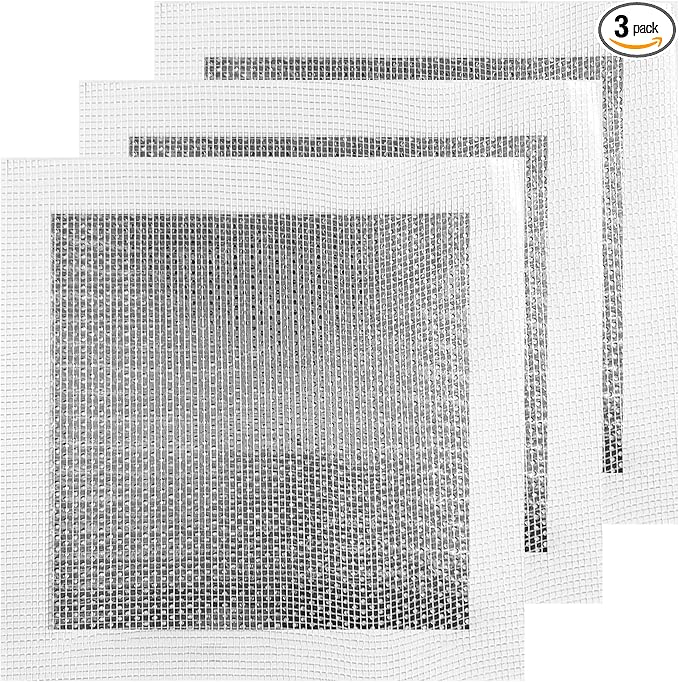 3 Pieces 7.87 Inch Wall Patch Repair, Drywall Repair Patch Self Adhesive Drywall Patch and Fiberglass Repair Kit, Heavy Duty Dry Wall Hole Repair Patch for Drywall Plasterboard (20 * 20 cm)