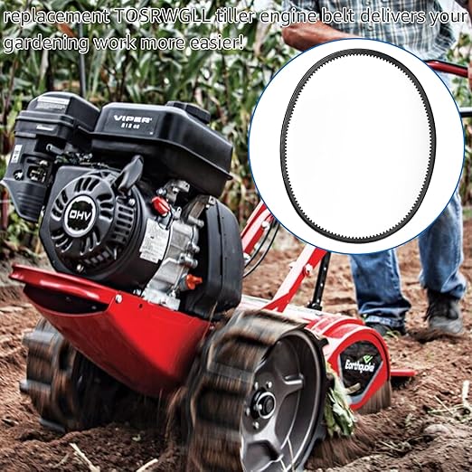 24995 Reverse Belt Compatible with Earthquake Victory Rear Tine Tillers Replace 24598, 29409, 29702, 33970 Tiller Drive Belt
