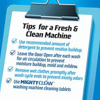 MIGHTY CLEAN Washing Machine Cleaner Tablets 24 Pack - 1 Year Supply, Septic Safe Washing Machine Cleaning Tablets, Washer Cleaner Tablet, Works with All Washers Including HE