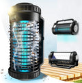 Solar Bug Zapper Indoor Outdoor, 4200V Portable Electric Mosquito Zappers Waterproof, Rechargeable Cordless Insect Fly Zapper with 4000mAh Battery, LED Light for Home, Patio, Backyard, Camping