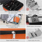 Bukere Travel Sunglasses Organizer Case Adjustable Slot For Multiple Eyeglasses Hard-shell Portable Storage Box for Men Women