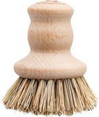 Redecker Pot Brush with Union Fiber Bristles, 2-1/2-inch Diameter, Brown Beechwood Handle, Made in Germany
