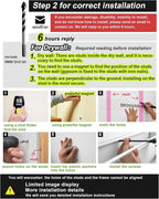 Wall Mounted Drying Rack, 40 "Wide, 16.5 Linear Ft, 5 Aluminum Rods, 60 lb Capacity, Space Saver Laundry Drying Rack Collapsible (Grey 40" Large)