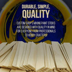 Custom Shop Craft and Paint Stirrers - 12" Premium Grade Wood - Full Case of 1000