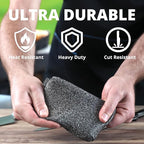 Grill Rescue Heavy Duty Kitchen Sponge - Lasts 20x Longer, Scratch-Free, Safe for Non-Stick Cookware - Cut Resistant, Versatile Household, Bathroom & Outdoor Cleaning Supplies (5, Grey)