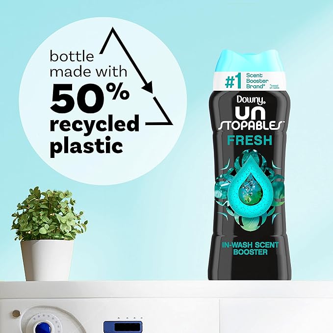 Downy Unstopables In Wash Scent Booster Beads, Fresh Scent, 30.1 oz, Laundry Beads for odor Protection, Downy Scent Booster Beads, Laundry Scent Boosters