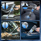 Saker Car Vacuum Cleaner Portable Cordless 14000PA,3 in 1 Handheld Car Vacuum with Brushless Motor One-Click Dust Removal for Cars,Office and Home Cleaning Dark Gray Silver