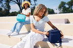 PackIt Freezable Classic Lunch Box, Checked Out, Built with EcoFreeze Technology, Collapsible, Reusable, Zip Closure With Zip Front Pocket and Buckle Handle, Perfect for School Lunches