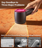 TORRAS Rechargeable Fabric Shaver Electric Lint Remover 3-Speed Remove Fuzz, Pilling for Cashmere, Wool, Clothes, Sweater, Coat, Furniture, Clothes depiller with Replacement Blades