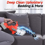 Cordless Handheld Vacuum Cleaner Compatible with Milwaukee 18V Battery,16000Pa Portable Shop Vacuum with 2 HEPA Filters & 4 Attachments, Lightweight Vacuum for Car, Home & Garage-Tool Only, No Battery