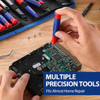 WORKPRO 33PCS Precision Repair Tool Set Includes Pliers Set, Screwdrivers Set, Craft & Utility Knife, Tweezers, Electronic Repair Tool Kit with Pouch for Laptops, Phones, Computer & Gaming Accessories
