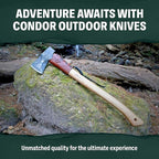 Condor Tool & Knife Duku Machete | Heavy Duty Machete Knife with Hand Crafted Welted Leather Sheath | 1075 High Carbon Steel Tactical Machete with Walnut Handle | 4.5mm Thick | 16in Blade | 30.6oz