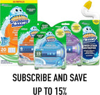 Scrubbing Bubbles Flushable Toilet Wand Refills, Fresh Brush Toilet Cleaner Refill Pads, Cleans Limescale & Fights Odors, Citrus Scent, 10 Count, Pack of 4