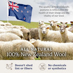 Handy Laundry Wool Dryer Ball - Natural Fabric Softener, Reusable, Reduces Clothing Wrinkles and Saves Drying Time - Better Alternative to Plastic Balls and Liquid Softener