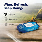 Wipes for Adult - Extra Large WashCloth, Unscented, Rinse-Free - Soft, Gentle for Sensitive Skin, Senior, Post-Surgery and Travel Hygiene