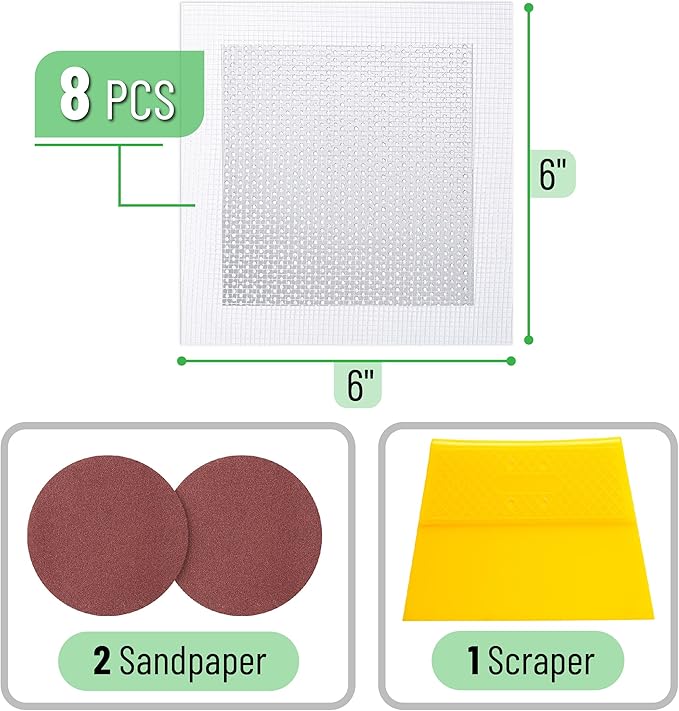 Bates- Drywall Repair Kit, 11 pcs, 6 Inch, Dry Wall Patch Kits, Wall Repair Patch Kit, Wall Patch Repair Kit, Drywall Hole Patch, Drywall Patch Kit, Wall Hole Repair Kit, Drywall Patch Hole