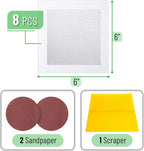 Bates- Drywall Repair Kit, 11 pcs, 6 Inch, Dry Wall Patch Kits, Wall Repair Patch Kit, Wall Patch Repair Kit, Drywall Hole Patch, Drywall Patch Kit, Wall Hole Repair Kit, Drywall Patch Hole